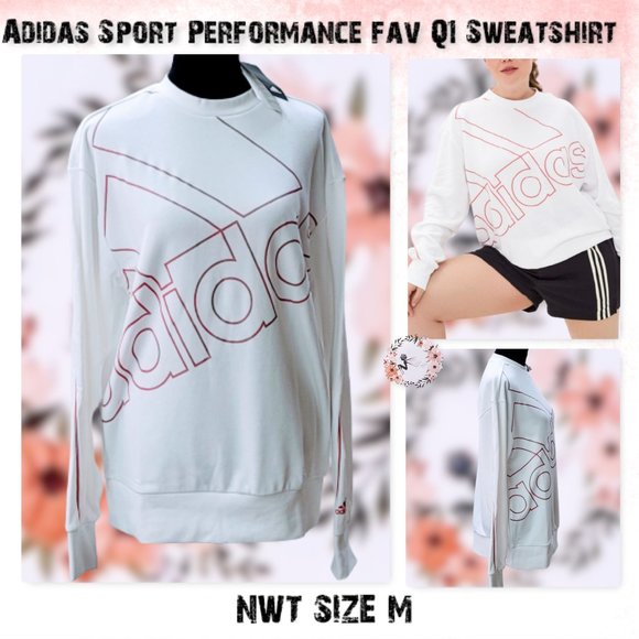 adidas Tops - 🆕Adidas Sport Performance FAV Q1 Sweatshirt M